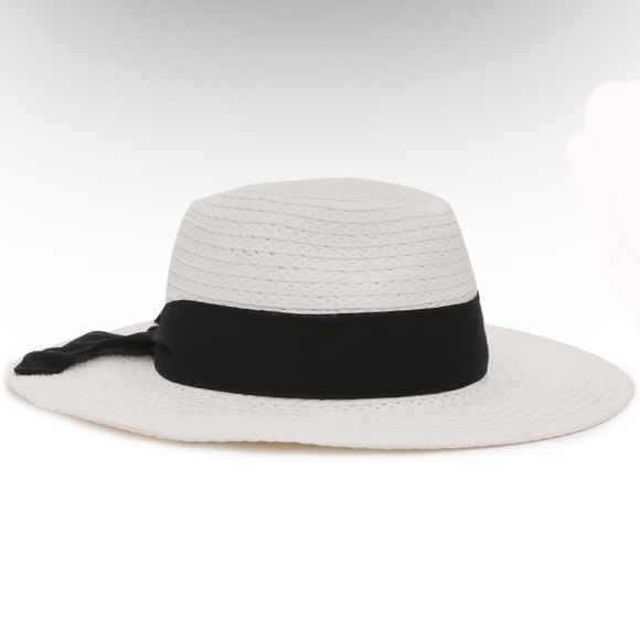 Kelly & Katie Accessories Kelly Katie Straw Ribbon Panama Hat In